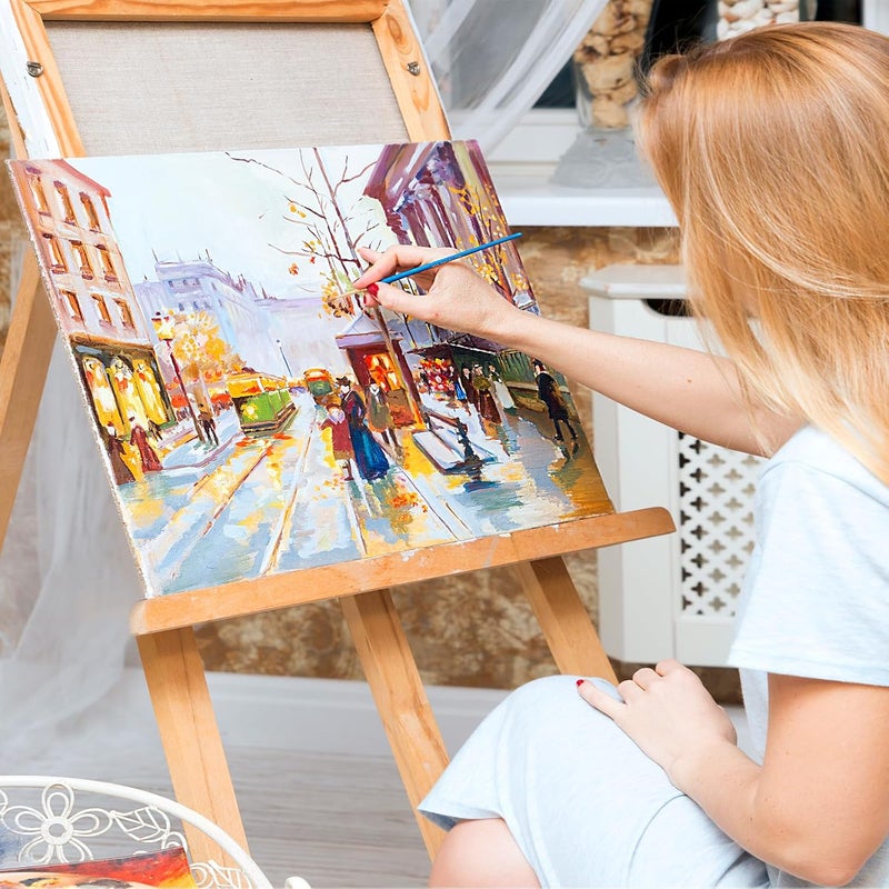 ESRICH ألواح قماشية للرسم 12x16 بوصة، 8 عبوات من القماش للرسم قطنية مهيأة خالية من الأحماض ألواح قماشية كبيرة فارغة للرسم بالزيت، الألوان المائية، الألوان الأكريليكية، الغواش والتيمبرا. - Image 5